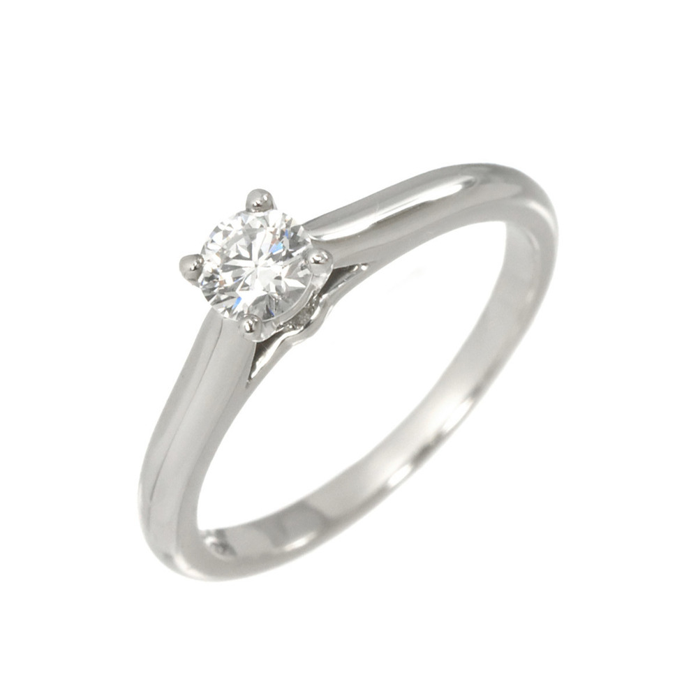 CARTIER Silver Diamond 1895 Ring #46
